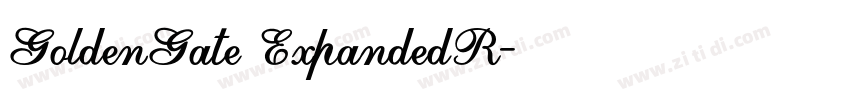 GoldenGate ExpandedR字体转换 GoldenGate ExpandedR字体转换